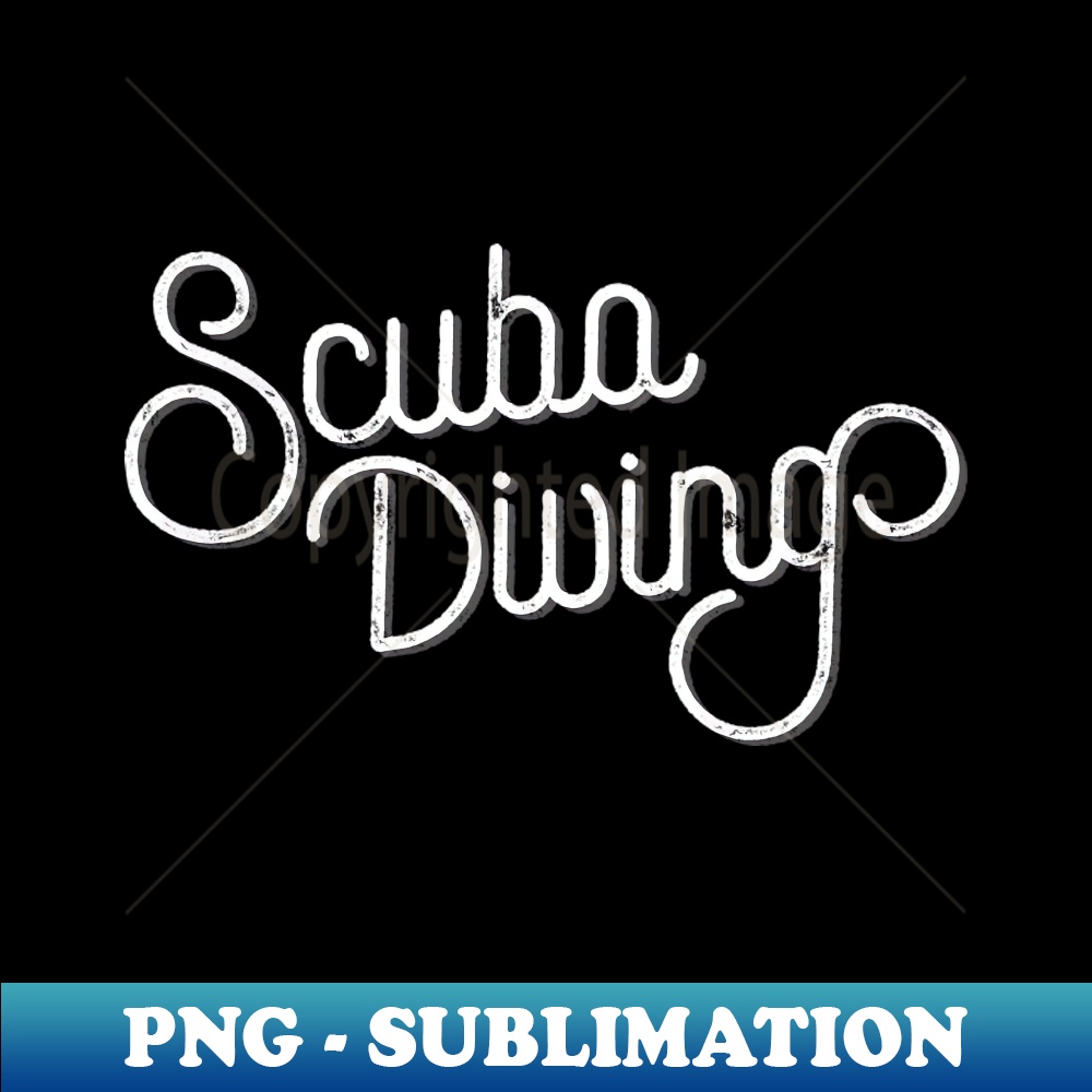 Scuba Diving Hobby Design Aesthetic Sublimation