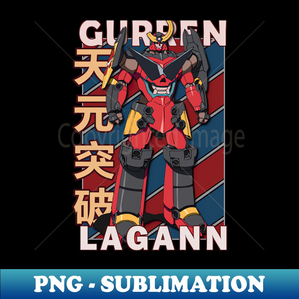 Simon The Digger Tengen Toppa Gurren Lagann Retro - Exclusiv