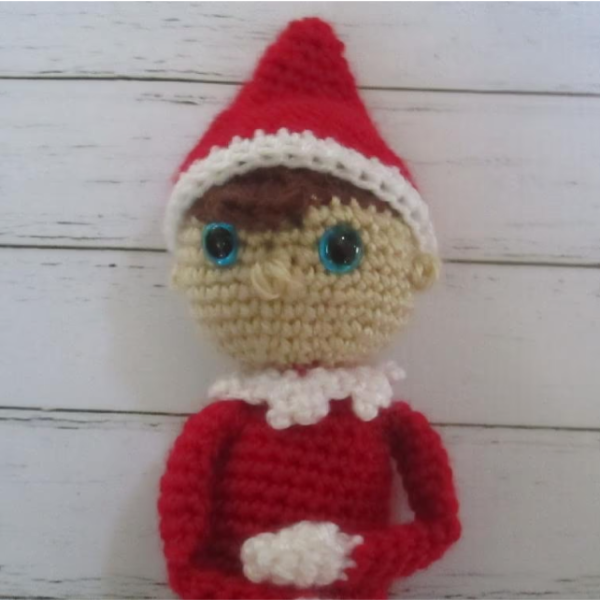 Elf for the Shelf Crochet pattern, digital file PDF, digital Inspire Uplift