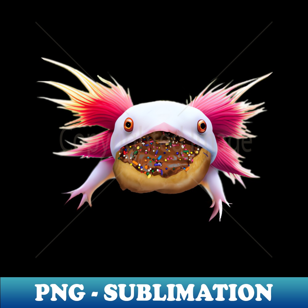 Axolotl Donut - High-Quality PNG Sublimation Download - Stun - Inspire ...