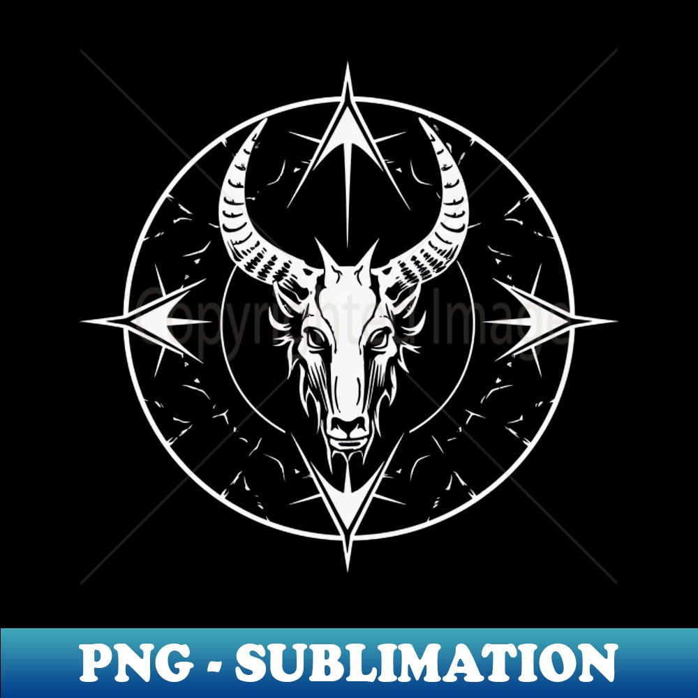 Head of The Baphomet - PNG Transparent Sublimation Design - | Inspire ...