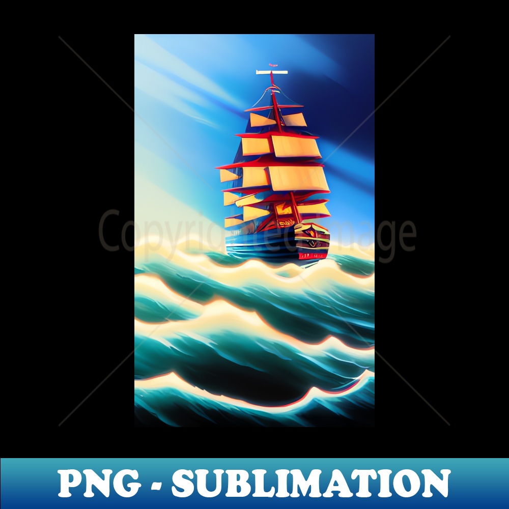 Sailing tall ship - Aesthetic Sublimation Digital File - Cre | Inspire ...