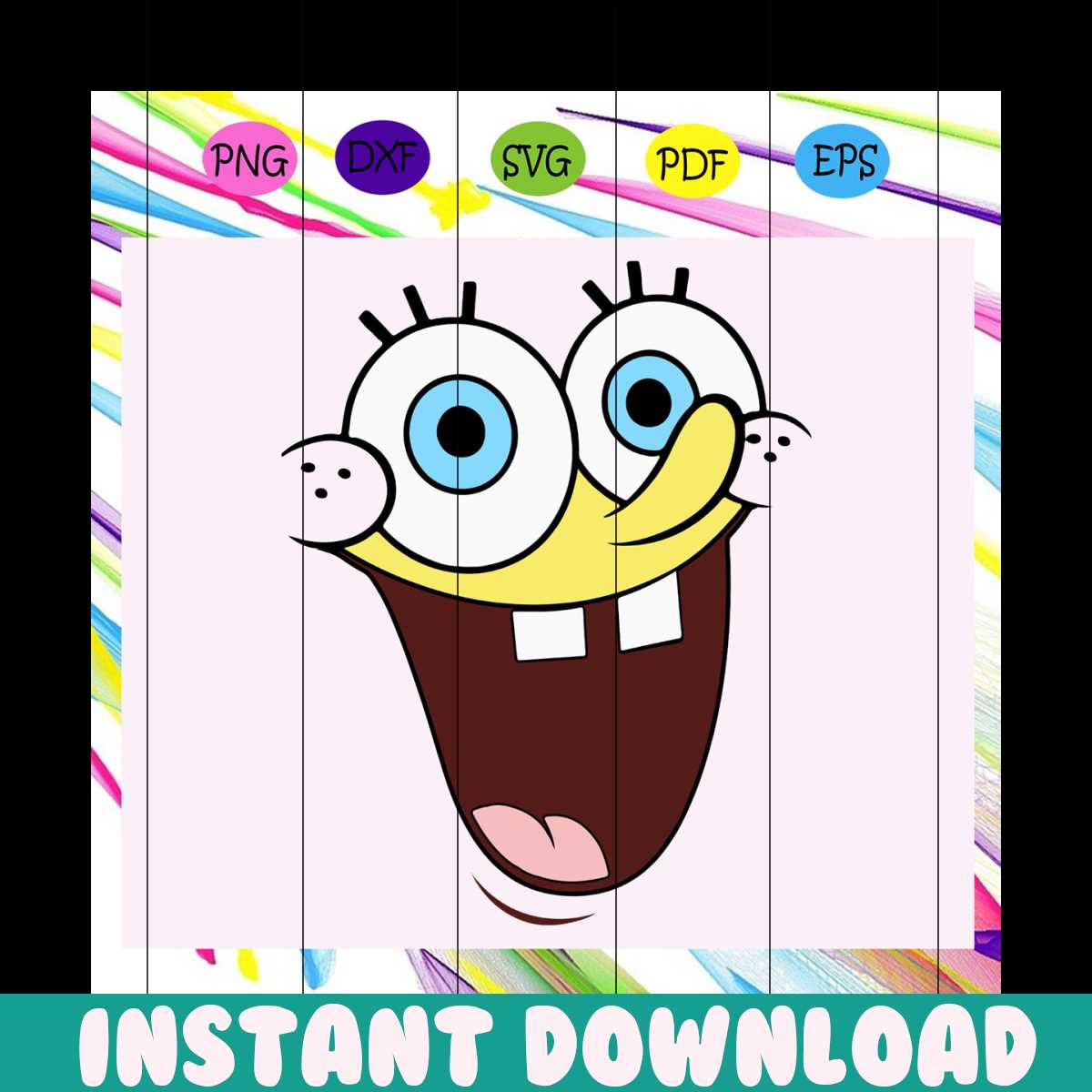 Spongebob, spongebob face, spongebob svg, spongebob smiley f | Inspire ...