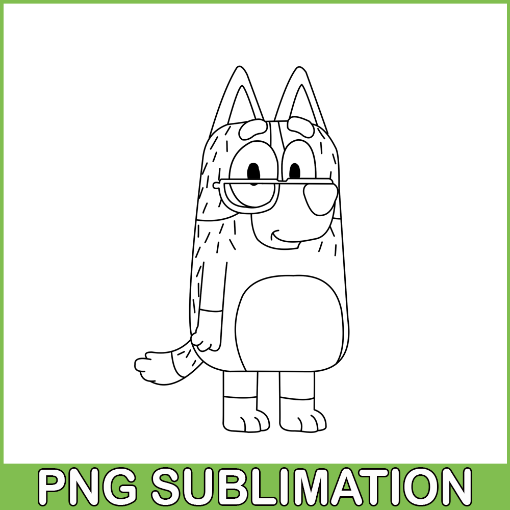 Nana Line PNG Nana Bluey PNG Bluey Cartoon PNG | Inspire Uplift