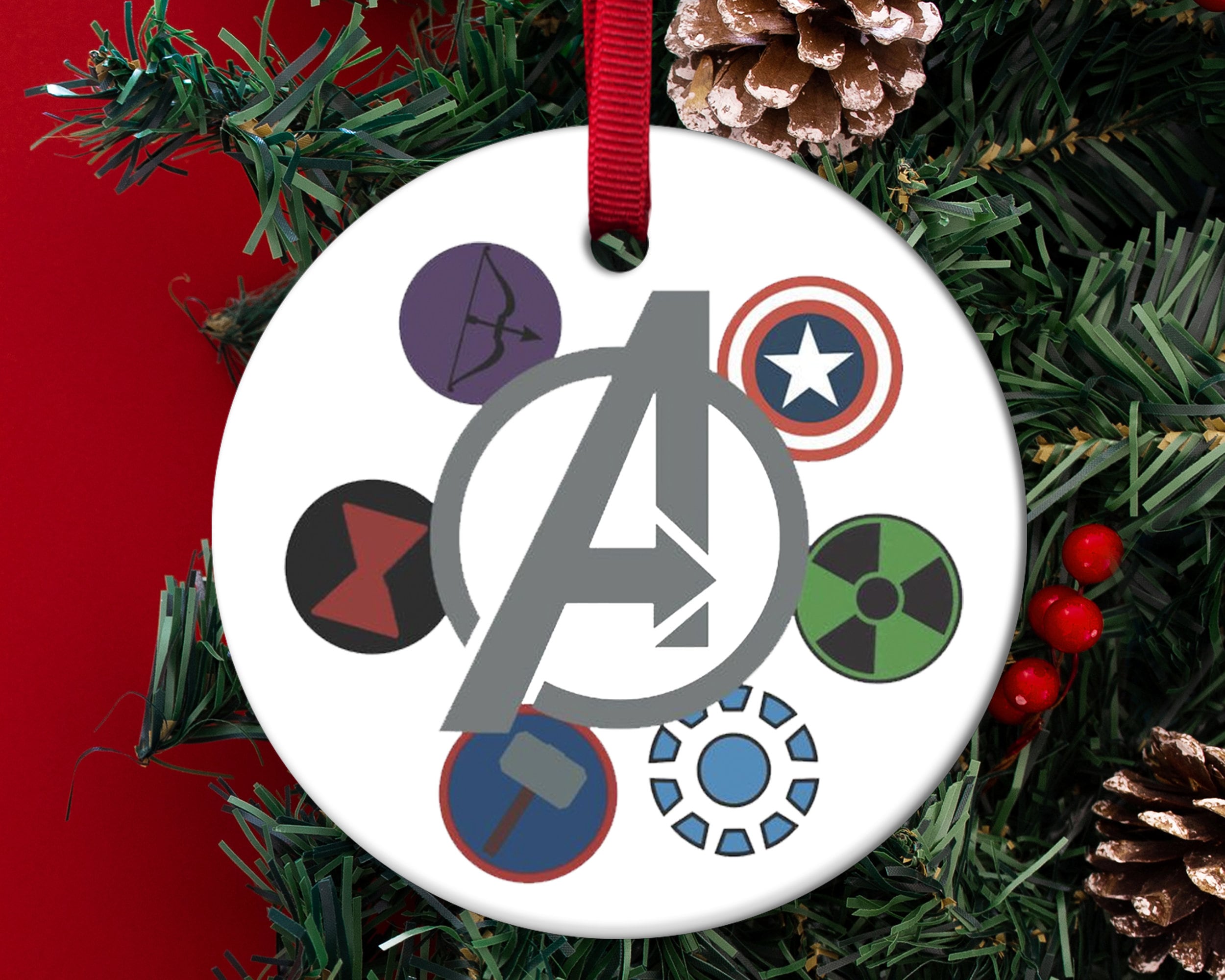 Avengers Christmas Ornaments 