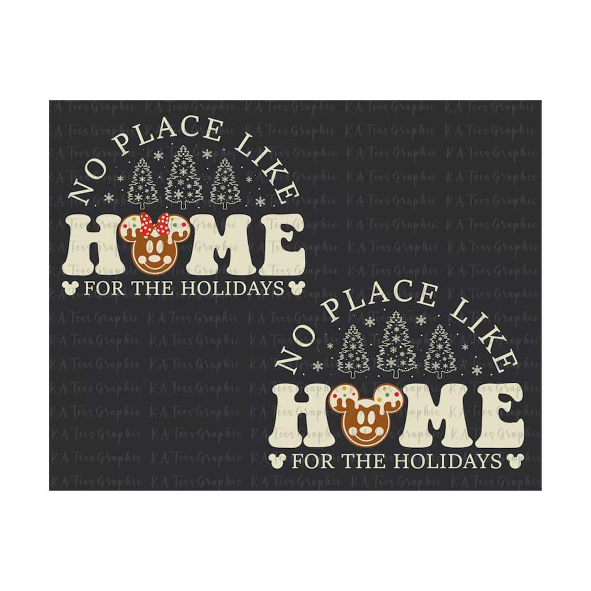 No Place Like Home For The Holidays SVG, Christmas Couple Mo | Inspire ...