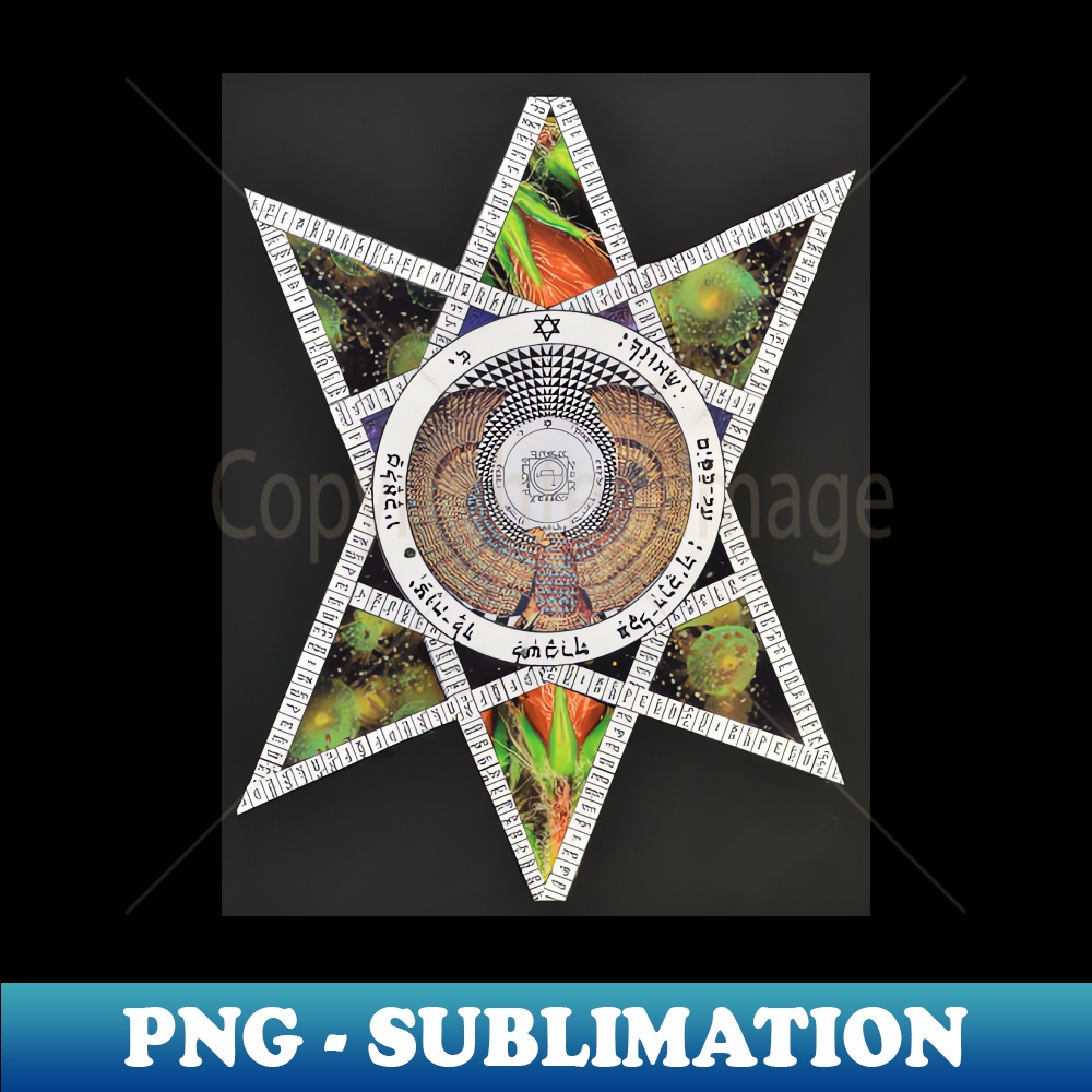 The Fifth Pentacle of the Sun - Vintage Sublimation PNG Down | Inspire ...