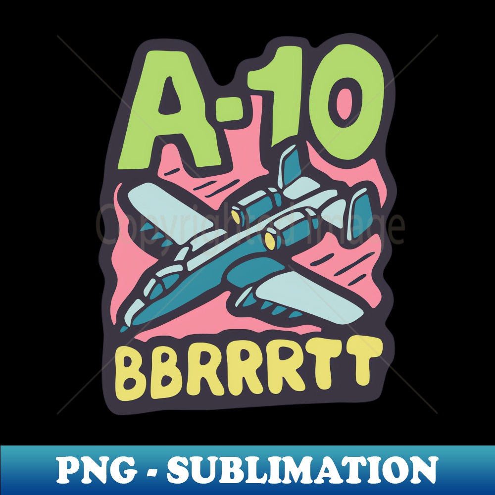 A10 Warthog Bomber plane - PNG Transparent Digital Download - Inspire