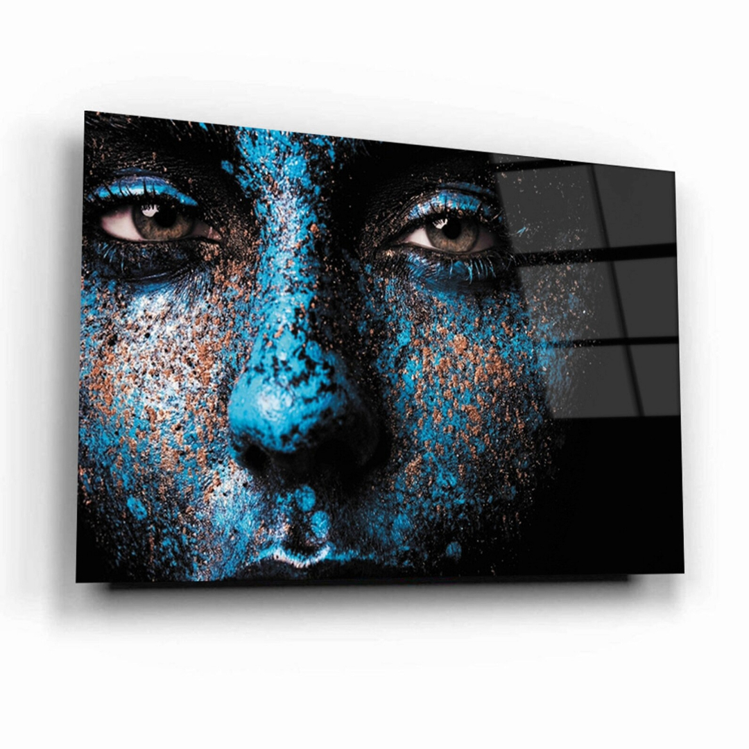 Tempered Glass Wall Art Modern Wall Art Blue Glass Art Inspire