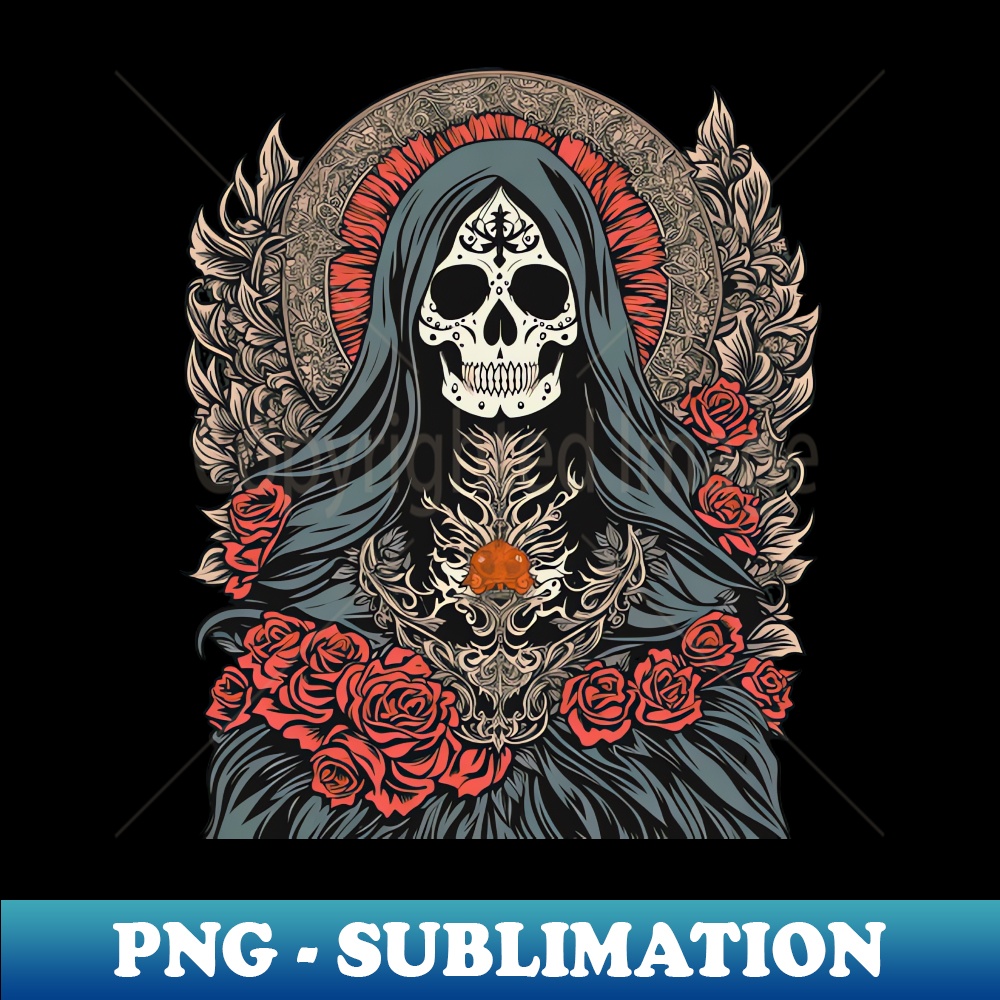 Santa Muerte - PNG Transparent Sublimation Design - Defying | Inspire ...