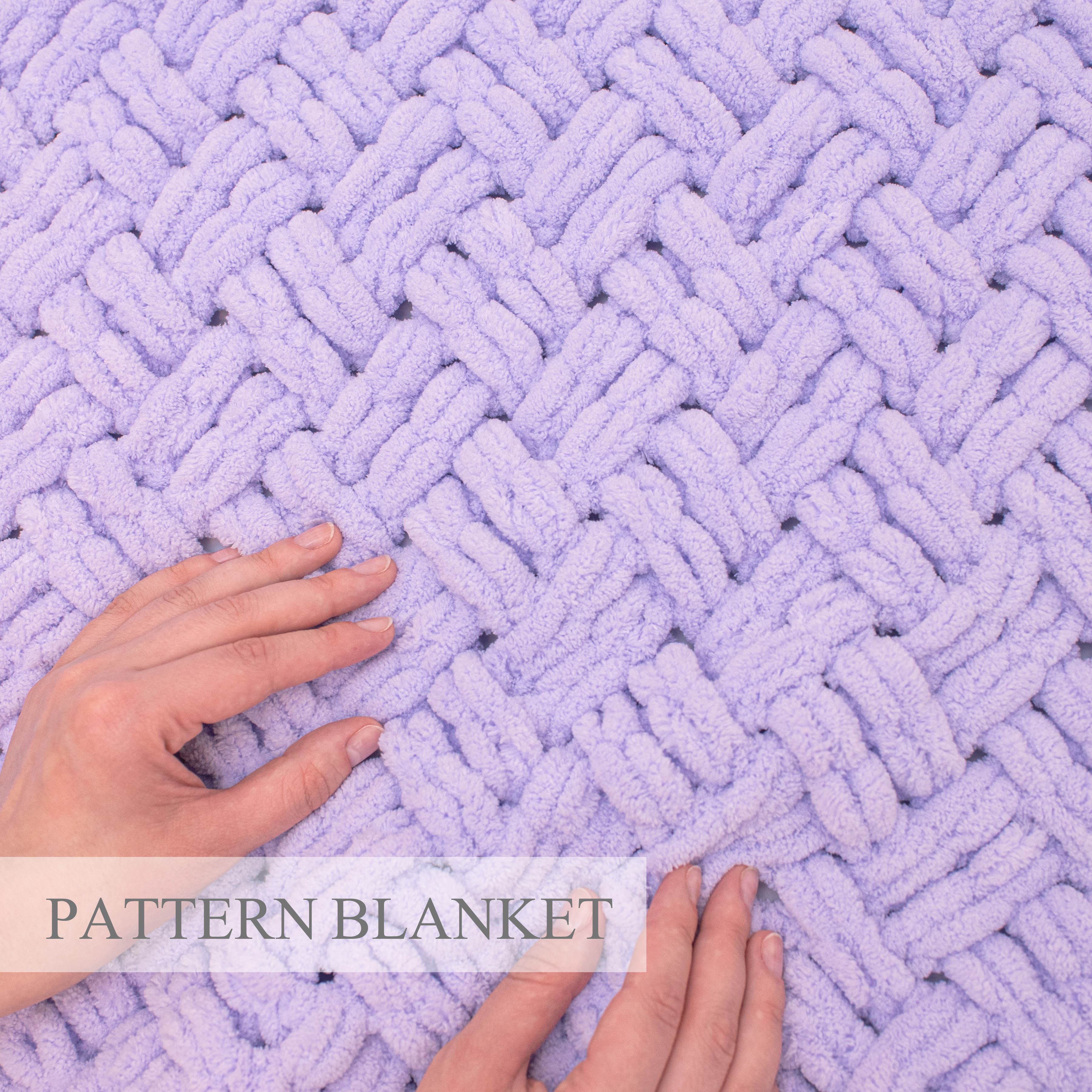 loop yarn blanket pattern, finger knit blanket pattern - Inspire Uplift