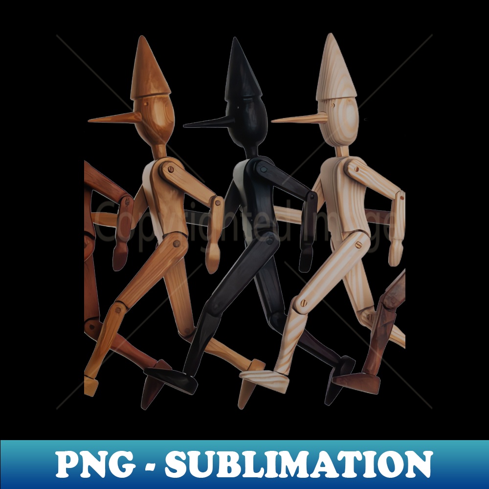 Wooden Puppet Marionette - PNG Transparent Digital Download - Inspire ...