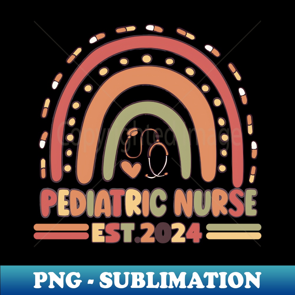 pediatric nurse est 2024 Professional Sublimation Digital Inspire