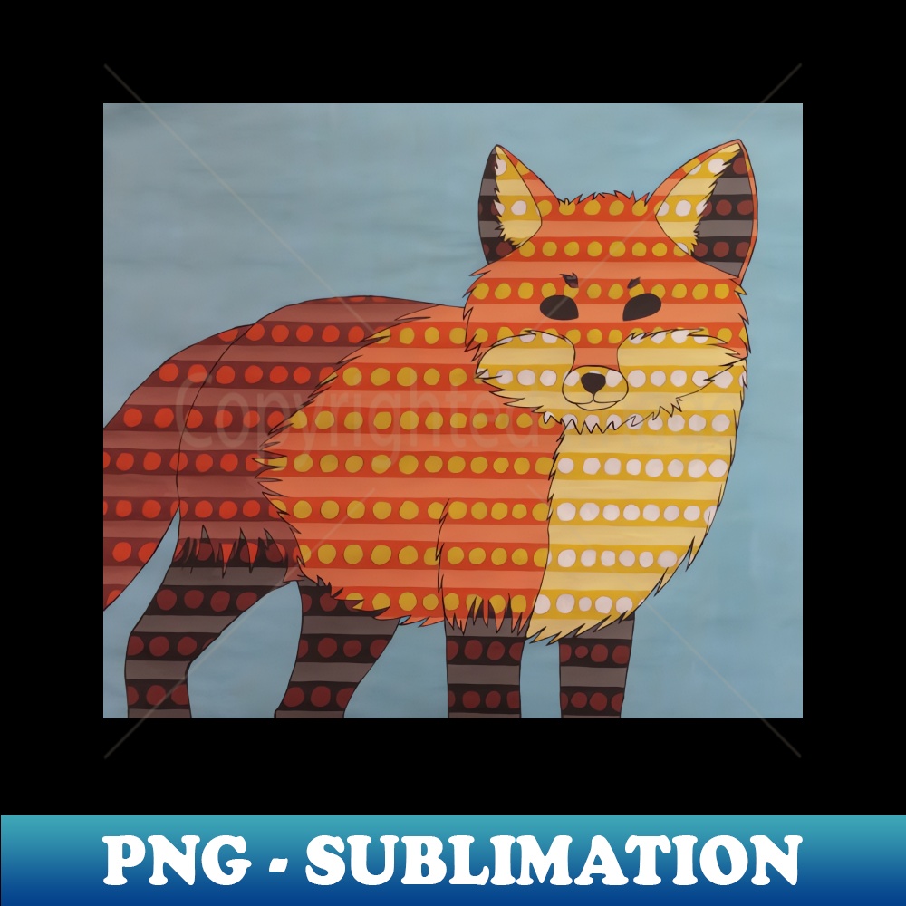 Dotted Orange Fox - High-Resolution PNG Sublimation File - F | Inspire ...