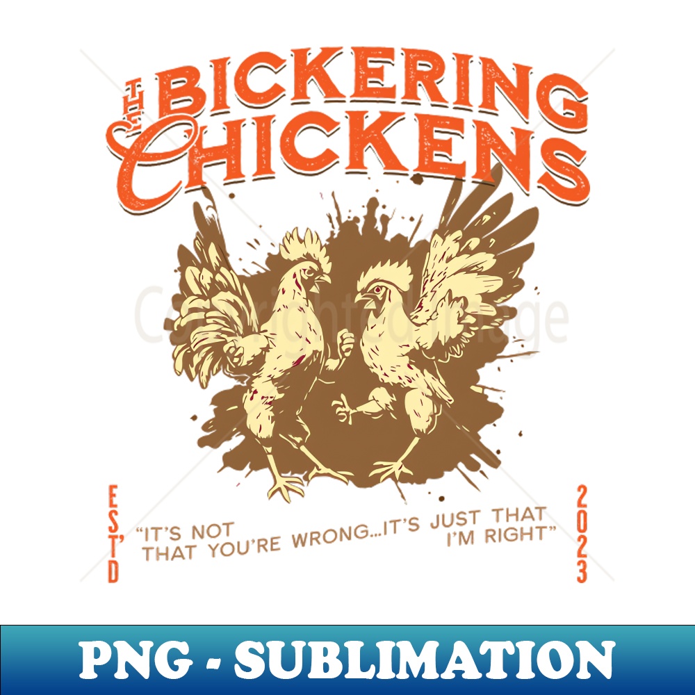The Bickering Chickens - Retro PNG Sublimation Digital Downl | Inspire ...