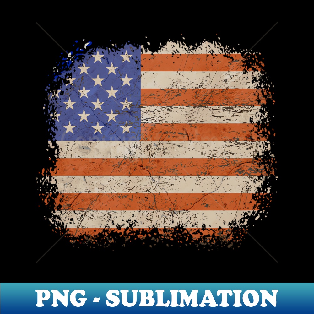 American Flag - Elegant Sublimation PNG Download - Stunning - Inspire