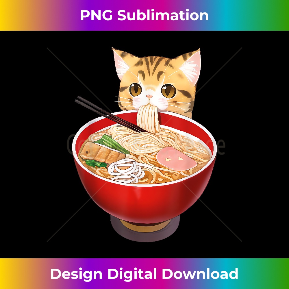 Cute Ramen Cat Kawaii Neko Anime Japanese Noodles Otaku - Ec | Inspire ...