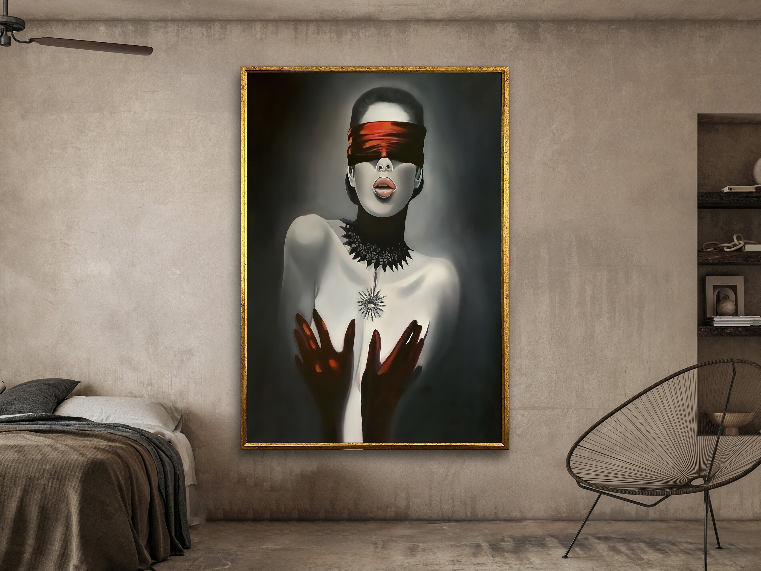 sexy woman canvas painting, nude woman wall art,erotic canva | Inspire Uplift