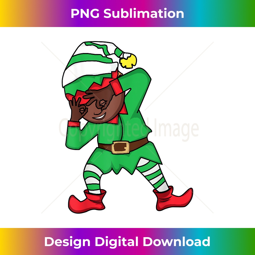 Christmas African American Elf Griddy Dance Sleek Sublimat Inspire