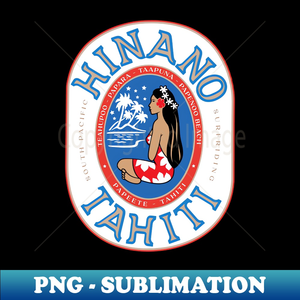 Stickers Logo Hinano - Ovale - 15cm x 12cm main image 1