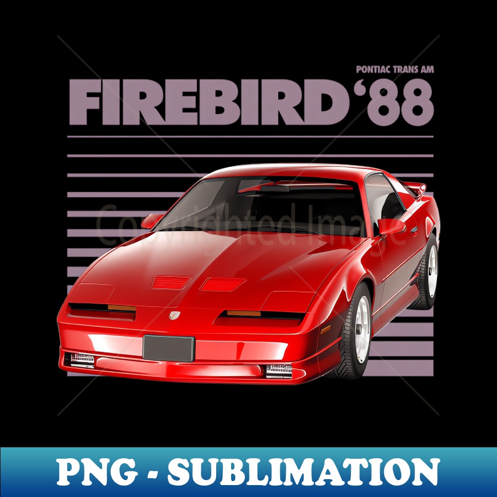 Pontiac Firebird Flames Sublimation T-Shirt