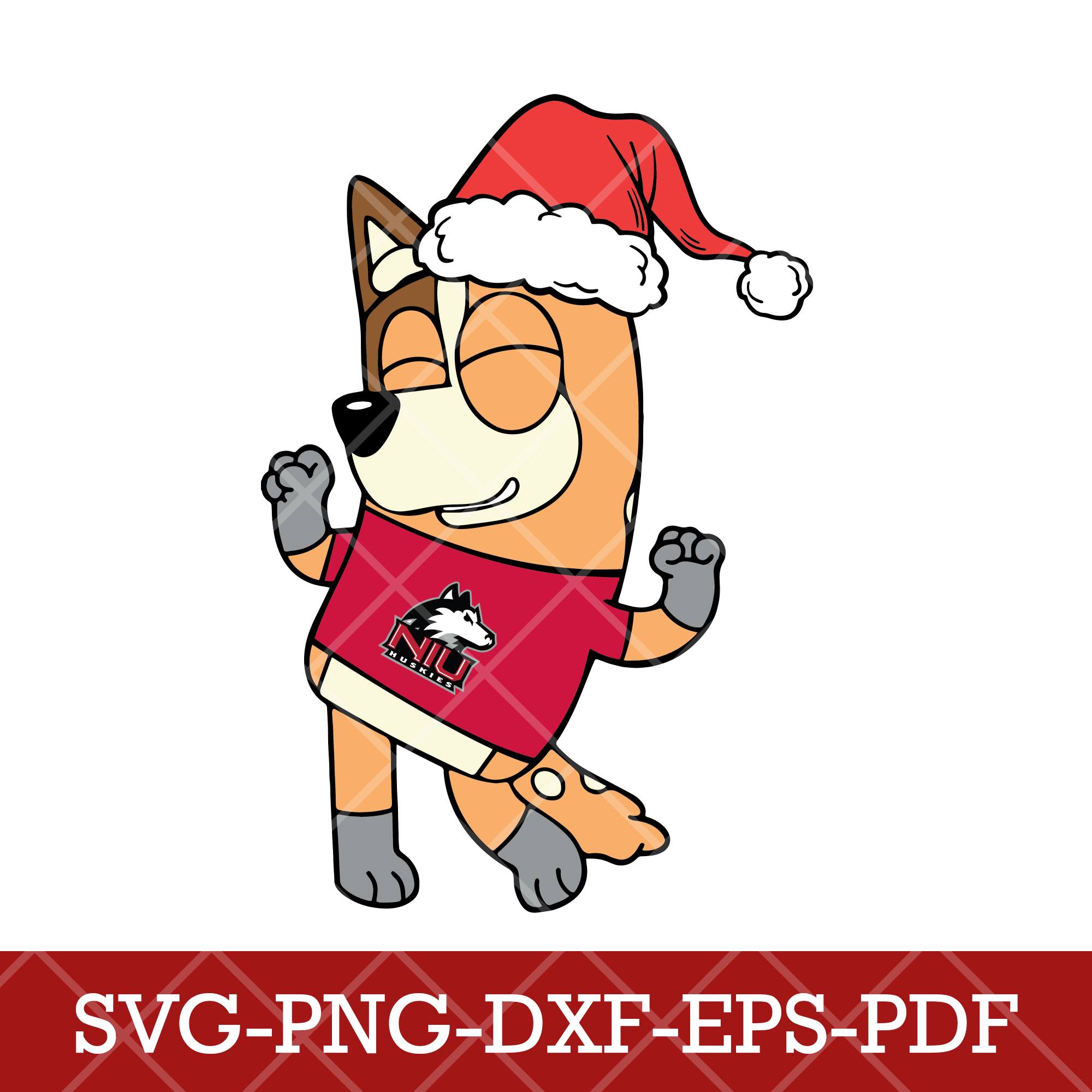 Northern Illinois Huskies_NCAA Bluey 11,SVG,DXF,EPS,PNG,digi - Inspire