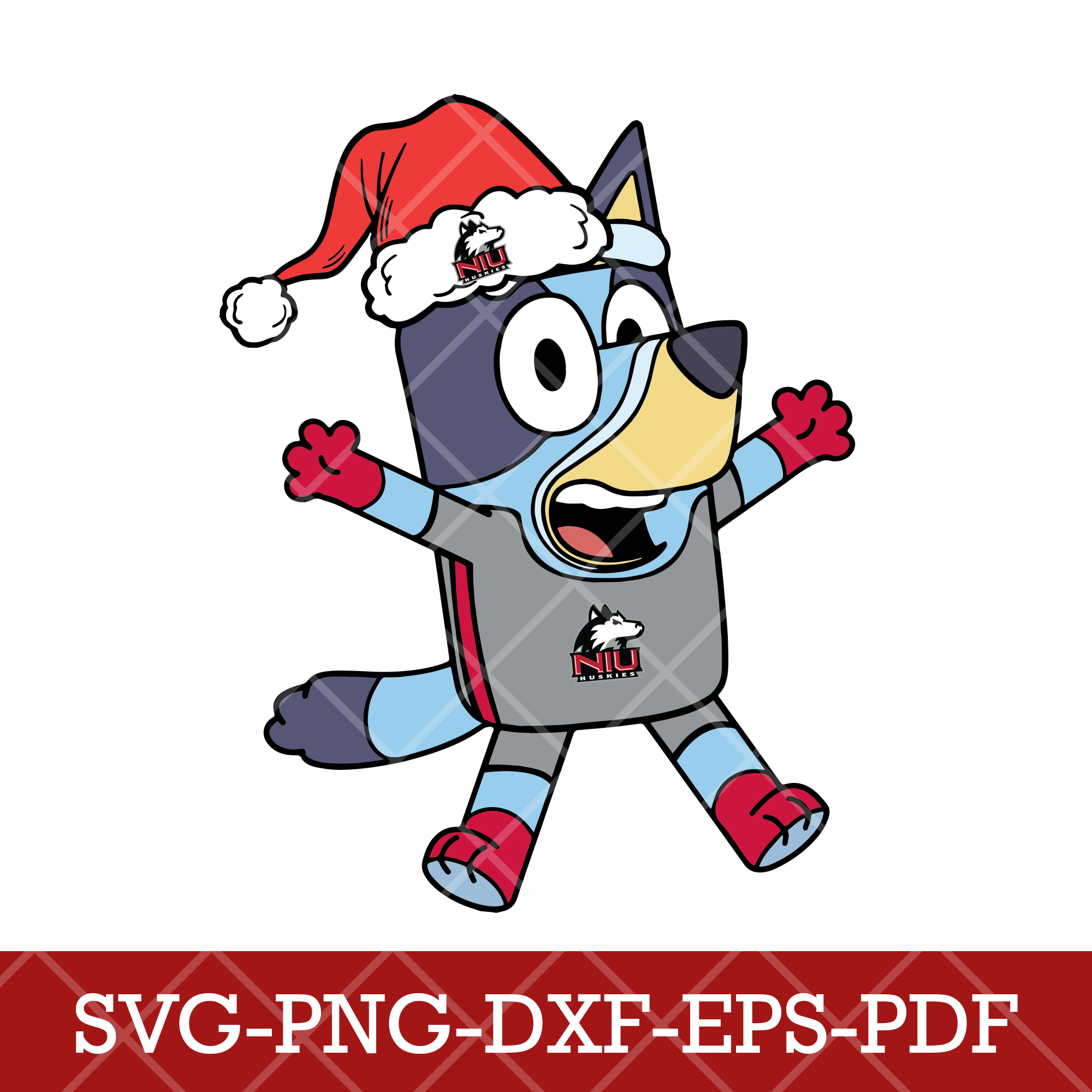 Northern Illinois Huskies_NCAA Bluey 12,SVG,DXF,EPS,PNG,digi - Inspire