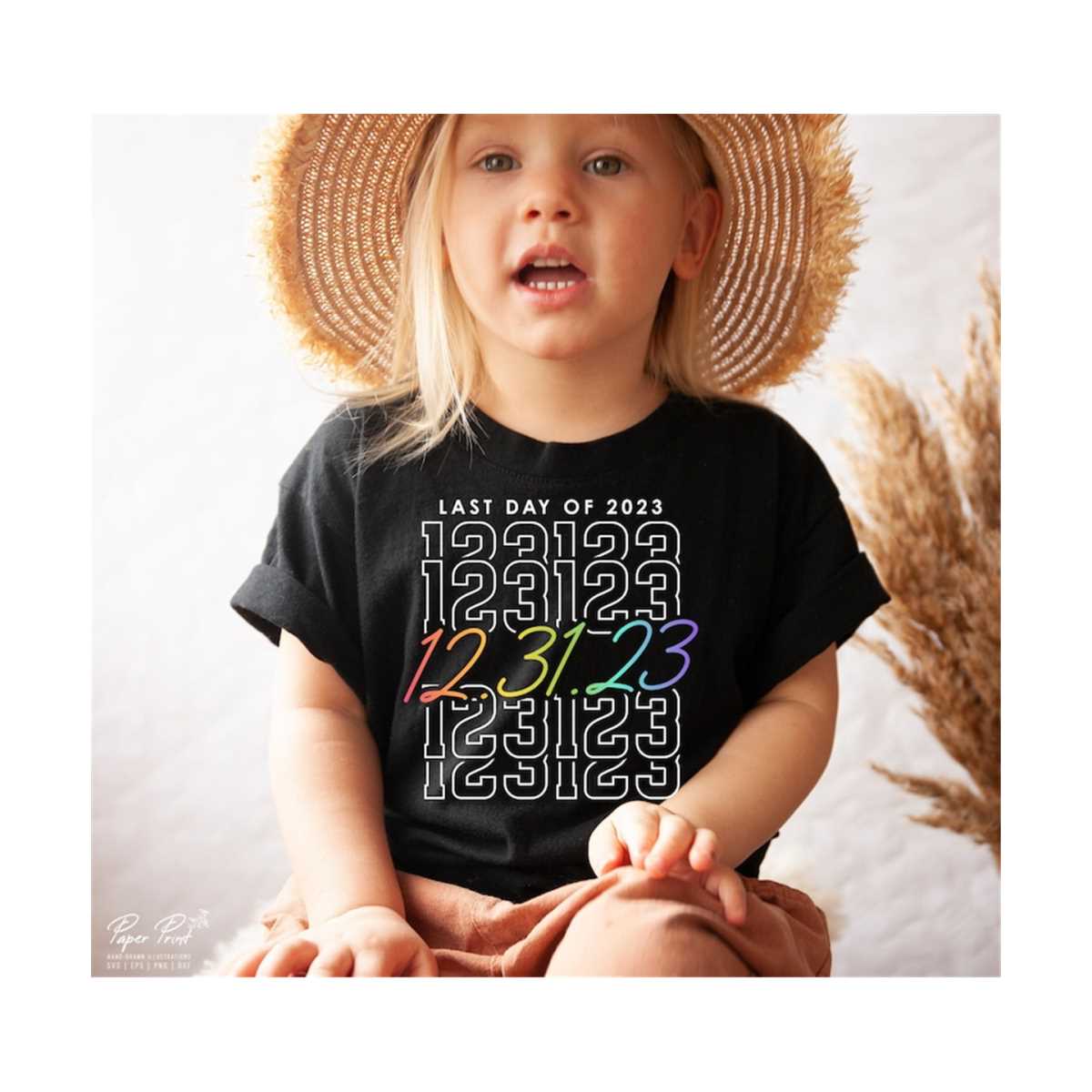 Happy New Year 2024 SVG PNG, 123123 last day of 2023 SVG, De Inspire