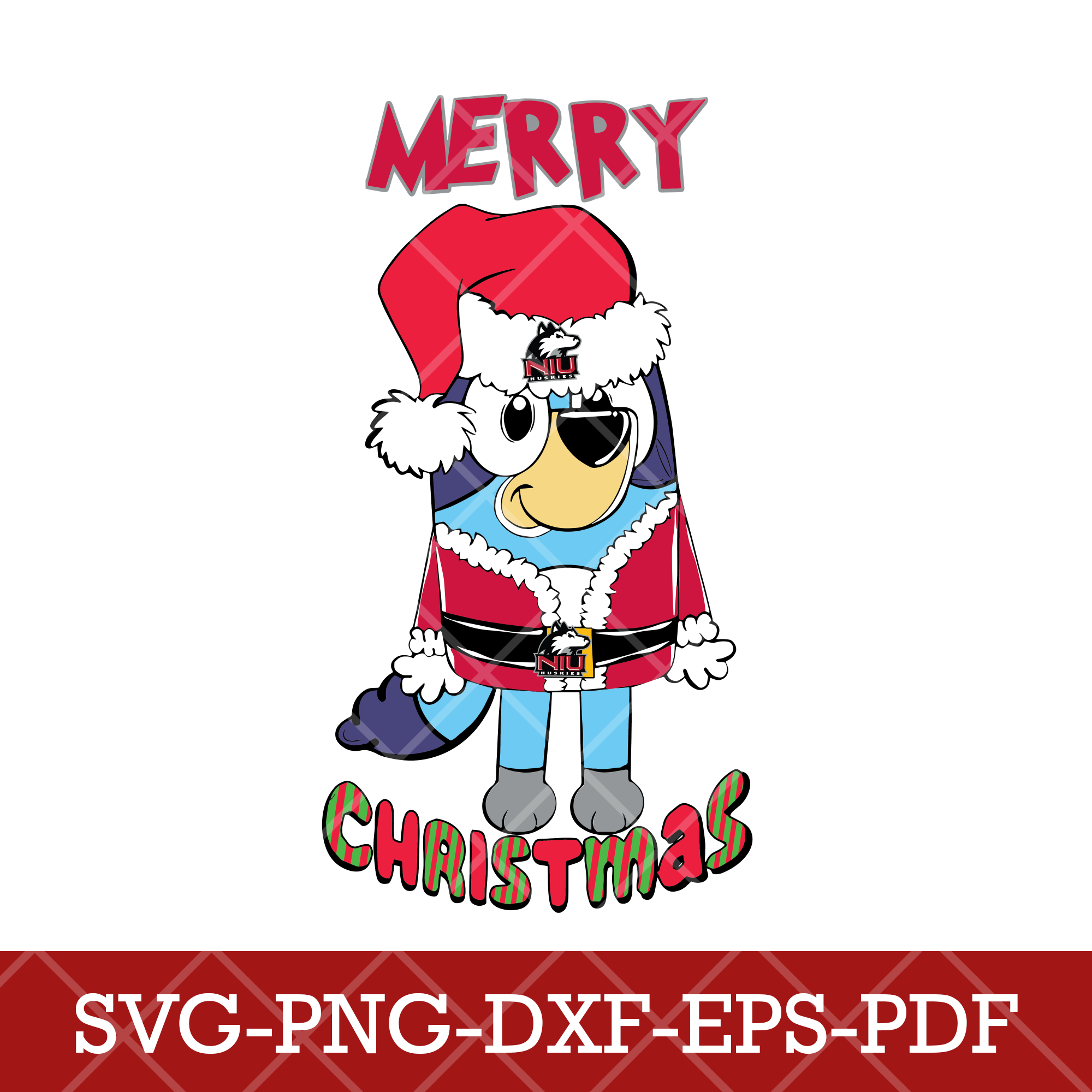 Northern Illinois Huskies_NCAA Bluey 10,SVG,DXF,EPS,PNG,digi - Inspire