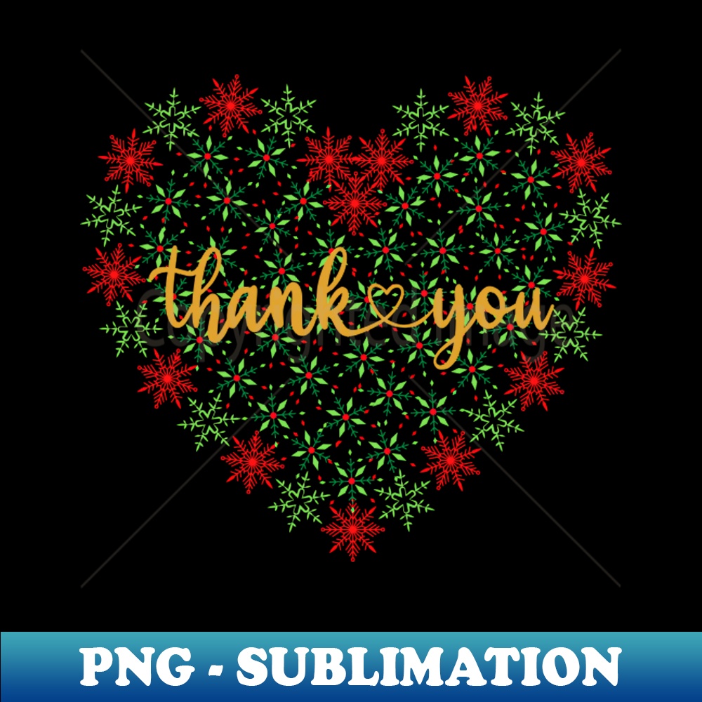 Thank You With Christmas Theme