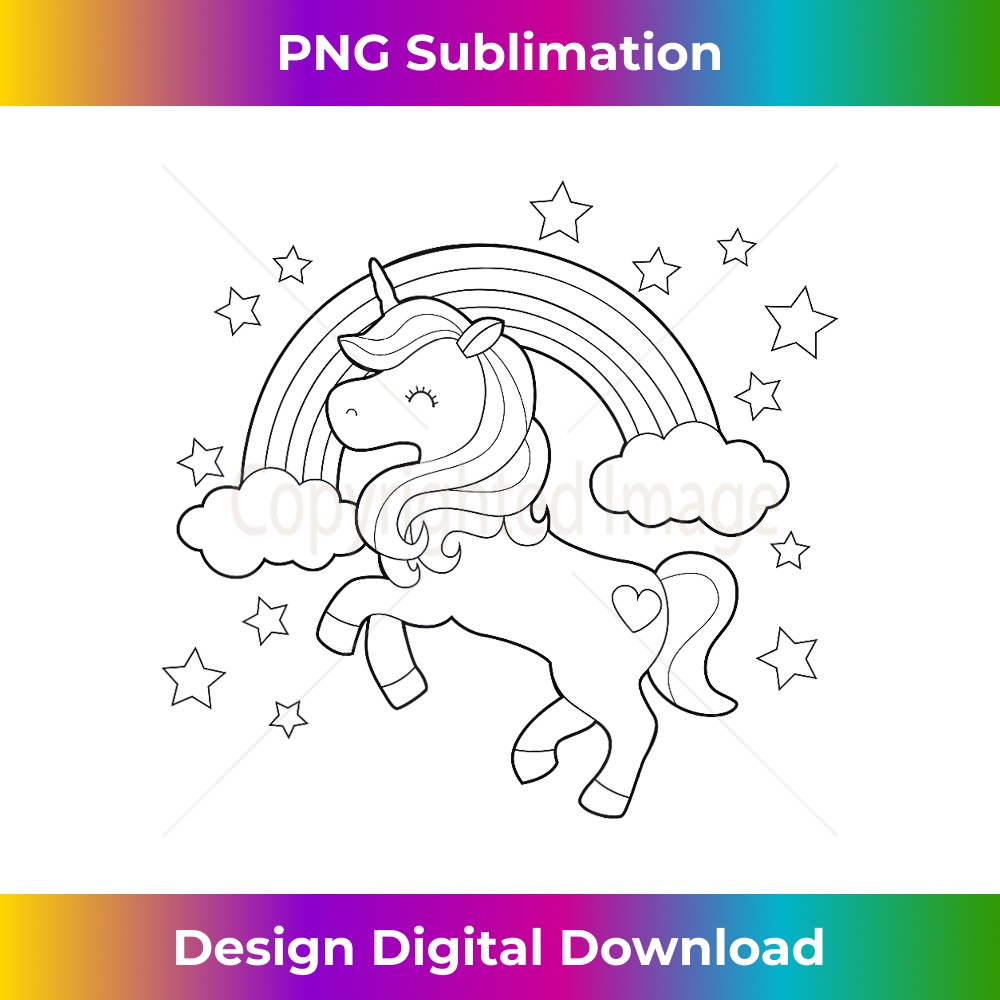 Cute unicorn to paint and color in for children - Artisanal | Inspire ...