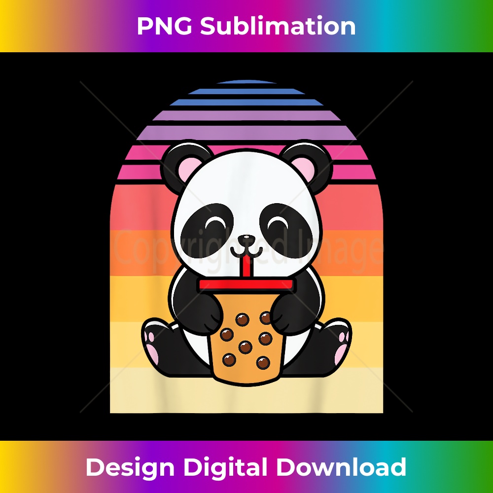 Retro Bubble Tea Boba Drink - Cute Kawaii Panda Bear - Bespo | Inspire ...