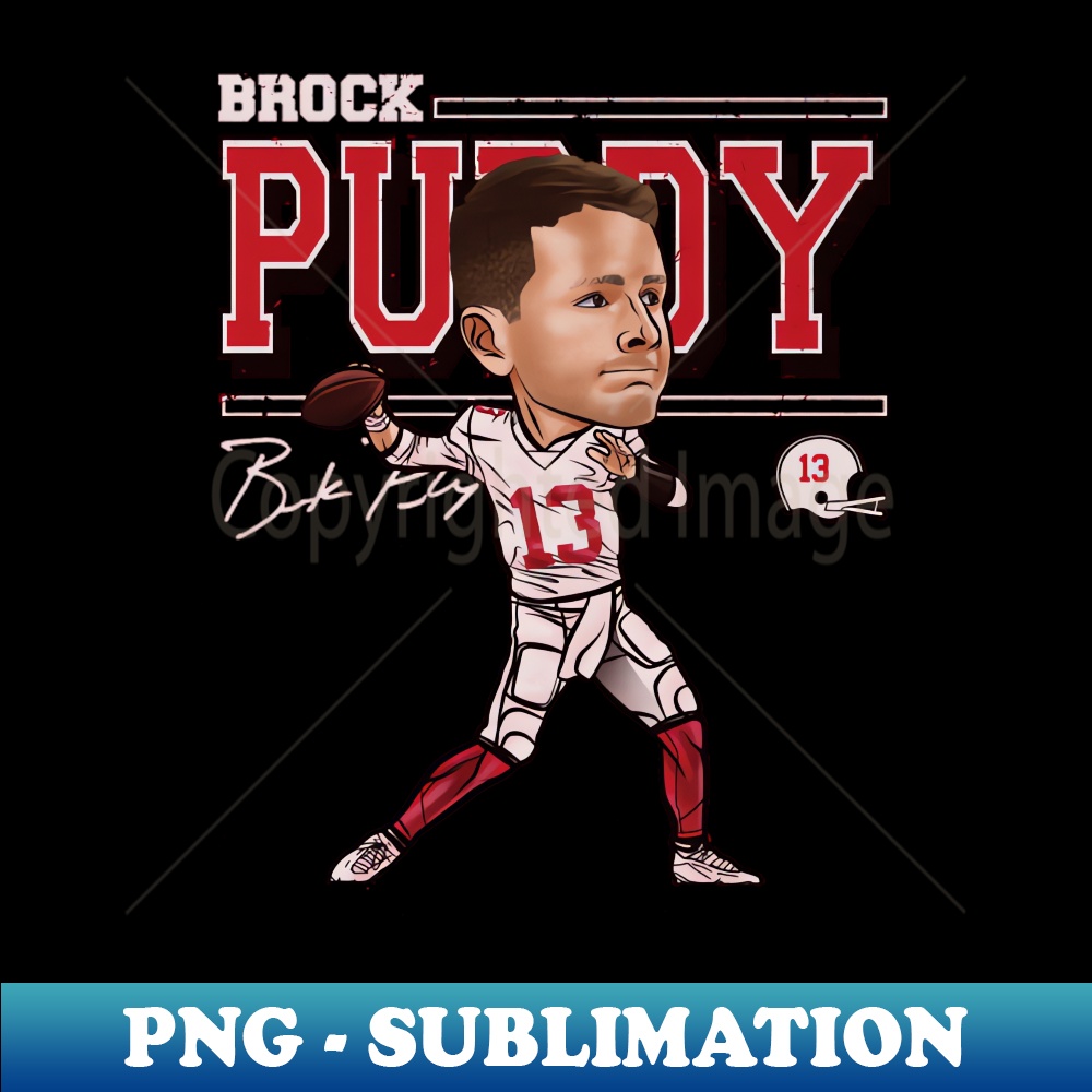 Brock Purdy San Francisco Cartoon - Premium PNG Sublimation - Inspire ...