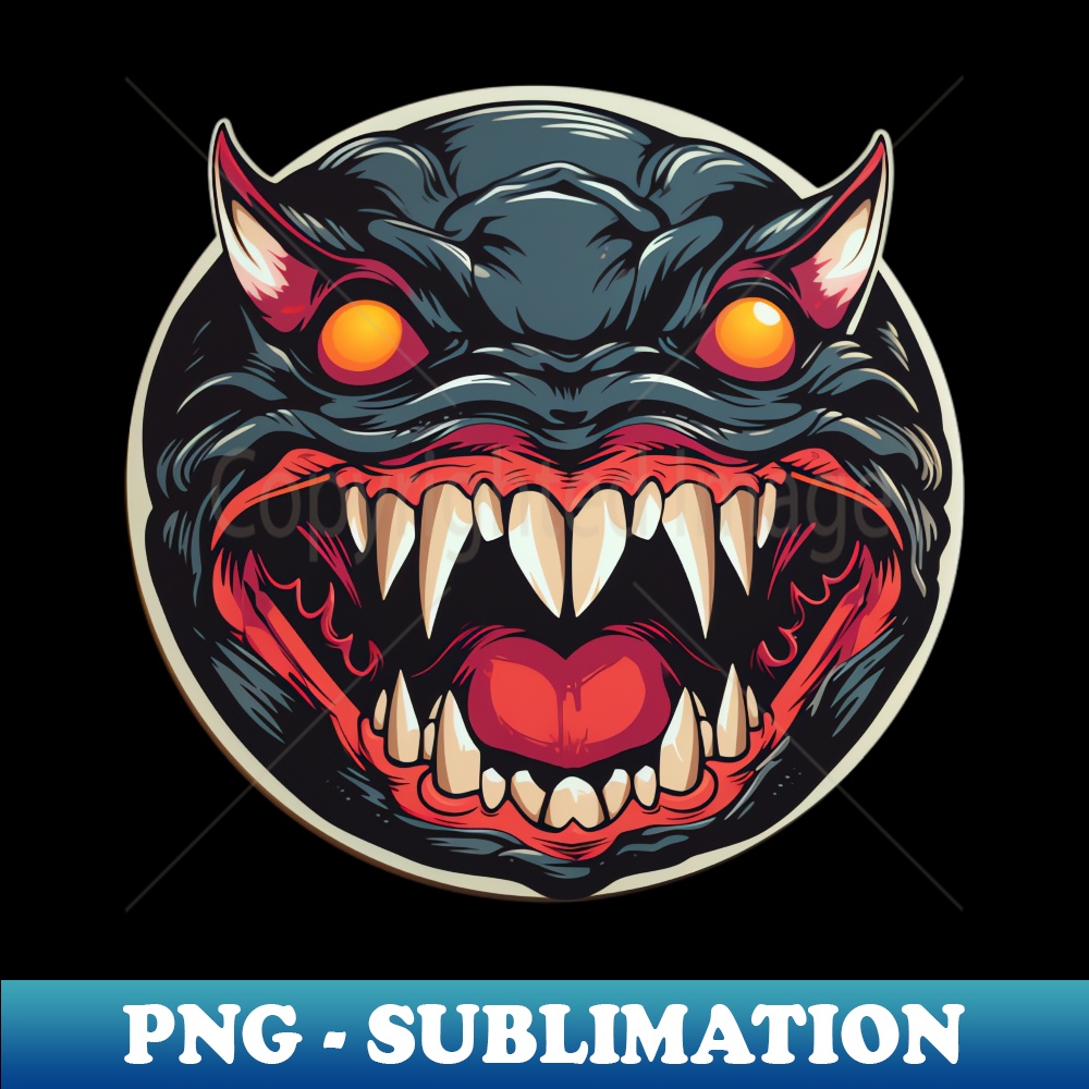 Black Terror Monster Instant PNG Sublimation Download Pe Inspire