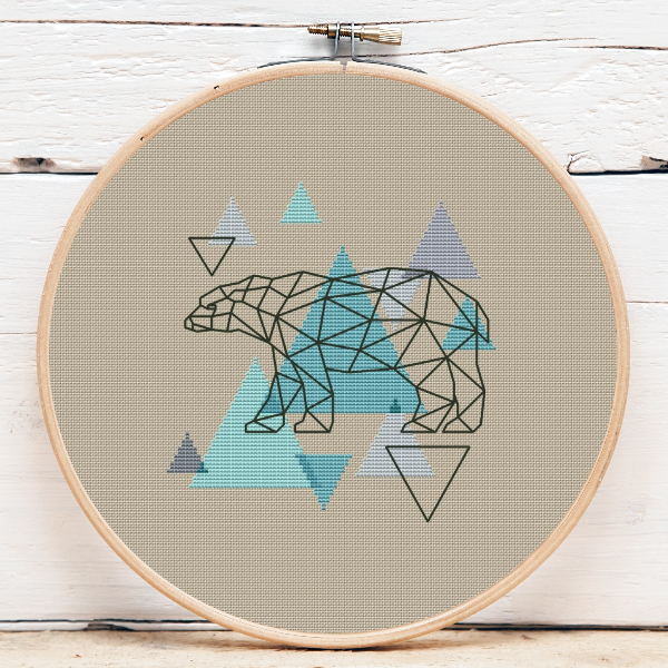 Polar Bear Cross Stitch Inspire Uplift