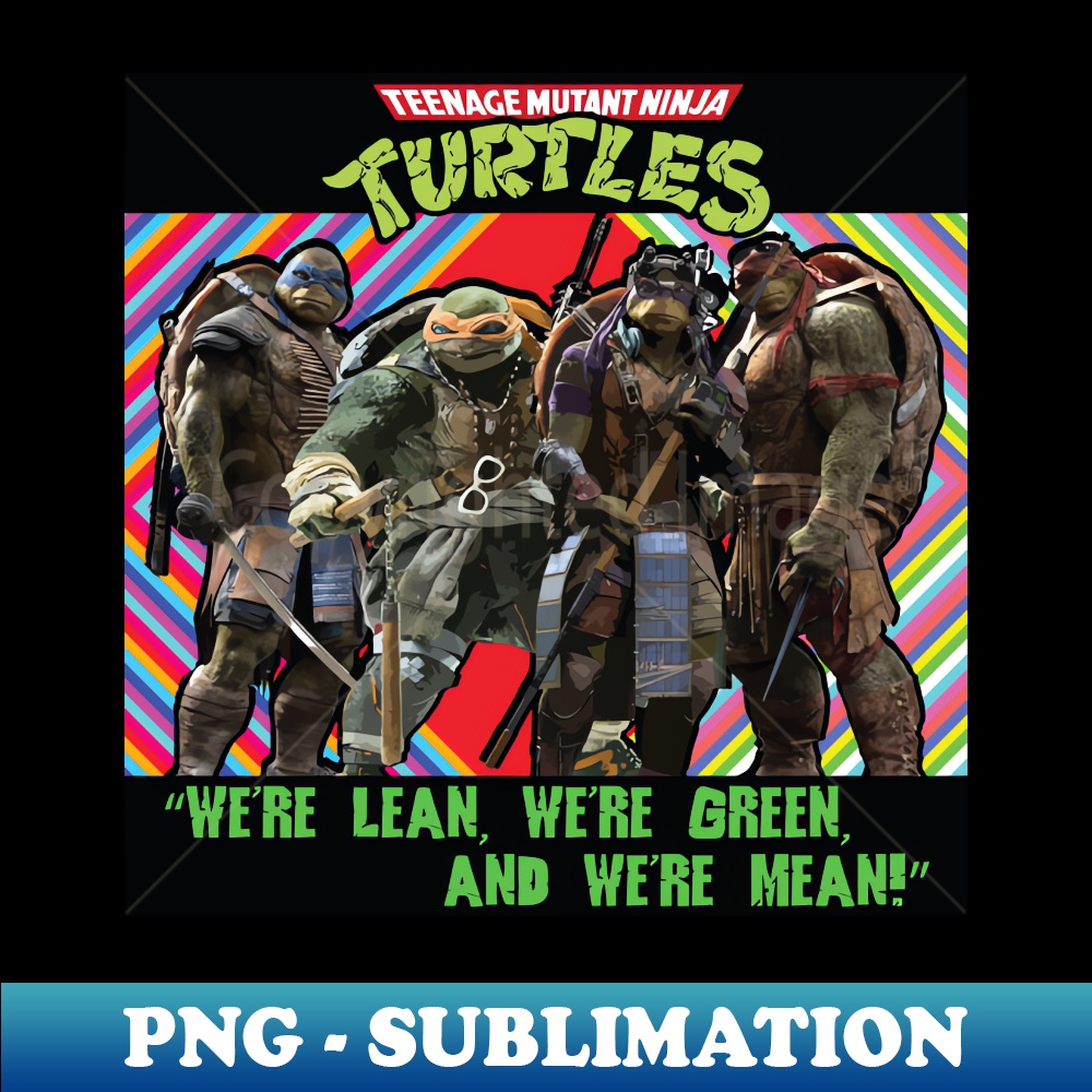 Ninja Turtle With Beautiful Colorful Background - Elegant Su | Inspire ...