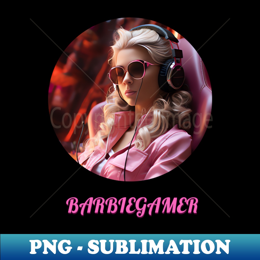 Barbiegamer - Instant Sublimation Digital Download - Bold & - Inspire Uplift