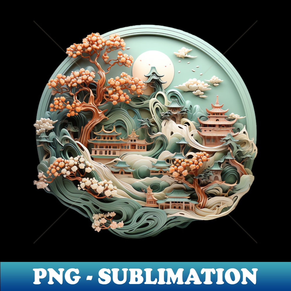 Sublime Tree Poster Beautiful tree painting - Digital Sublimation Download File | Inspire ...