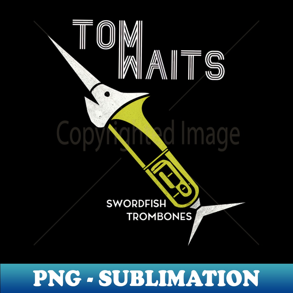 Tom Waits Swordfishtrombones White Graphic Mid Century Mo Inspire