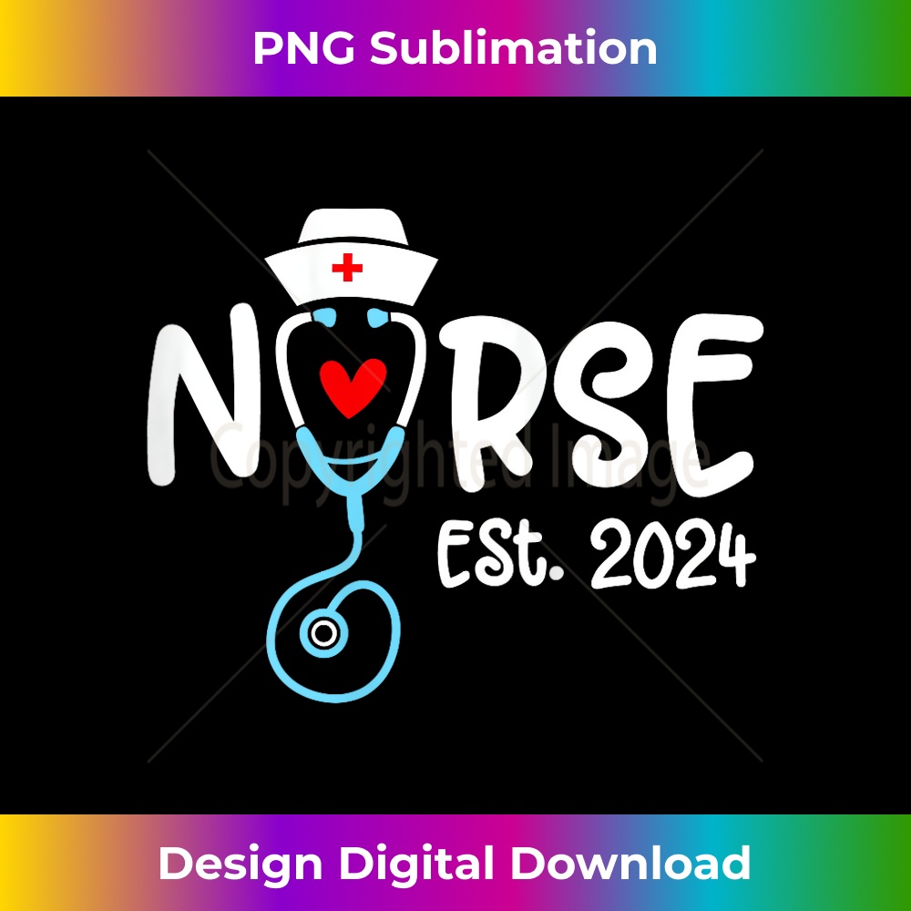 Nurse Est 2024 RN Nursing School Graduate Class Of 2024 Girl Inspire