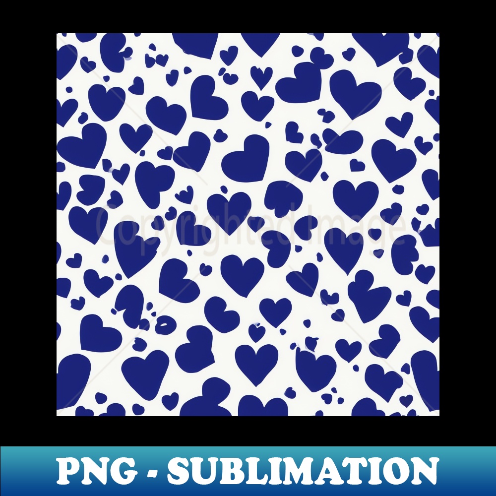 Heart Royal Blue Shadow Silhouette Anime Style Collection No - Inspire ...