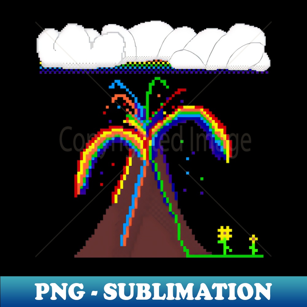 Volcano Color Rgb Rainbow Volcano - PNG Transparent Digital Download File for - Inspire ...