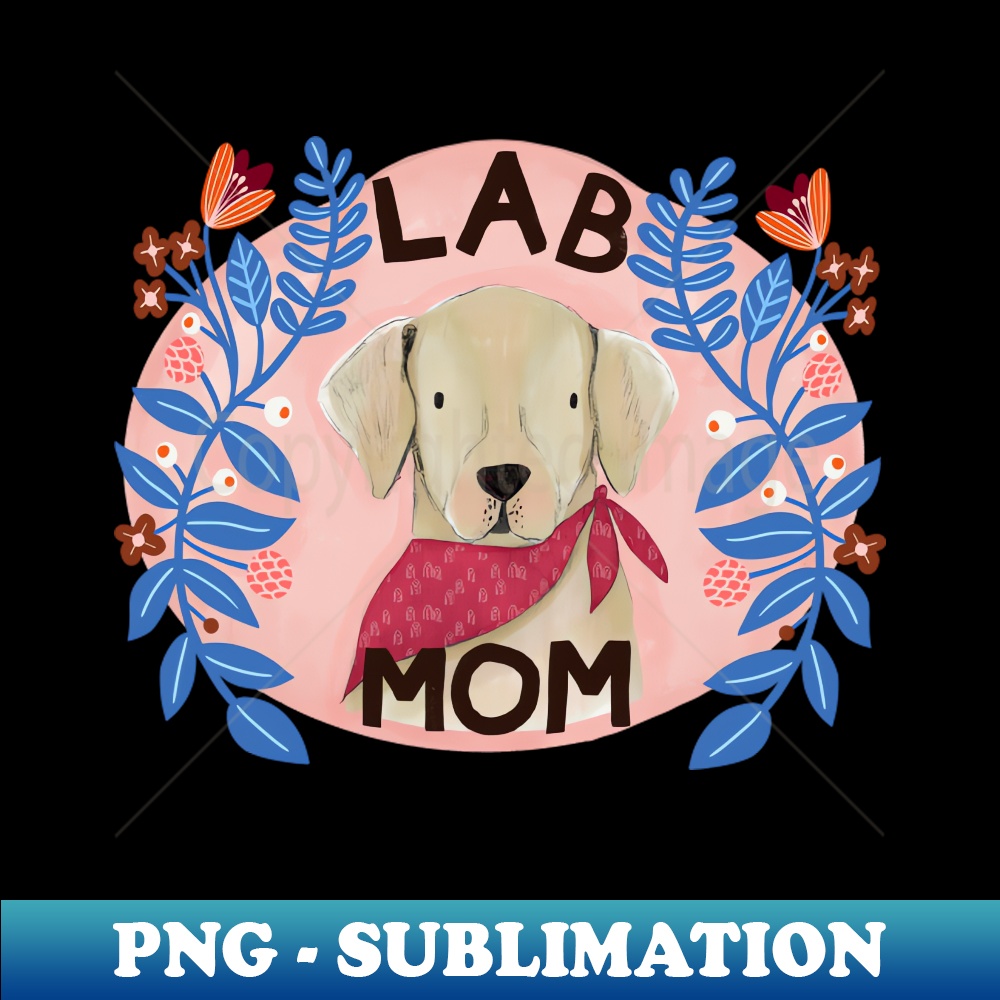 Yellow Labrador RetrieverLab Mom - Instant PNG Sublimation D | Inspire ...