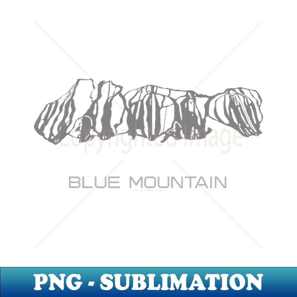 Blue Mountain Resort 3D - Aesthetic Sublimation Digital File - Inspire