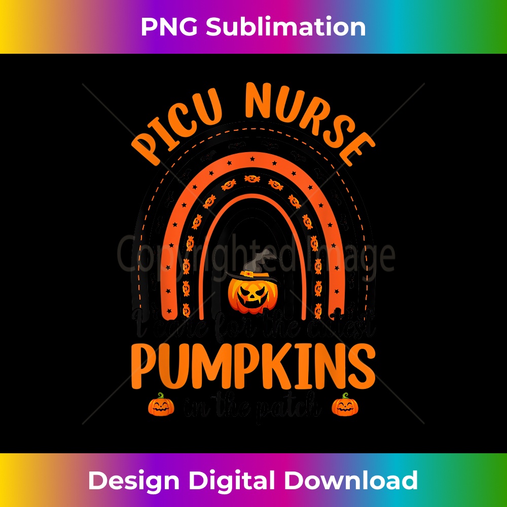 Halloween PICU Nurse I Care The Cutest Pumpkins Rainbow - So | Inspire ...