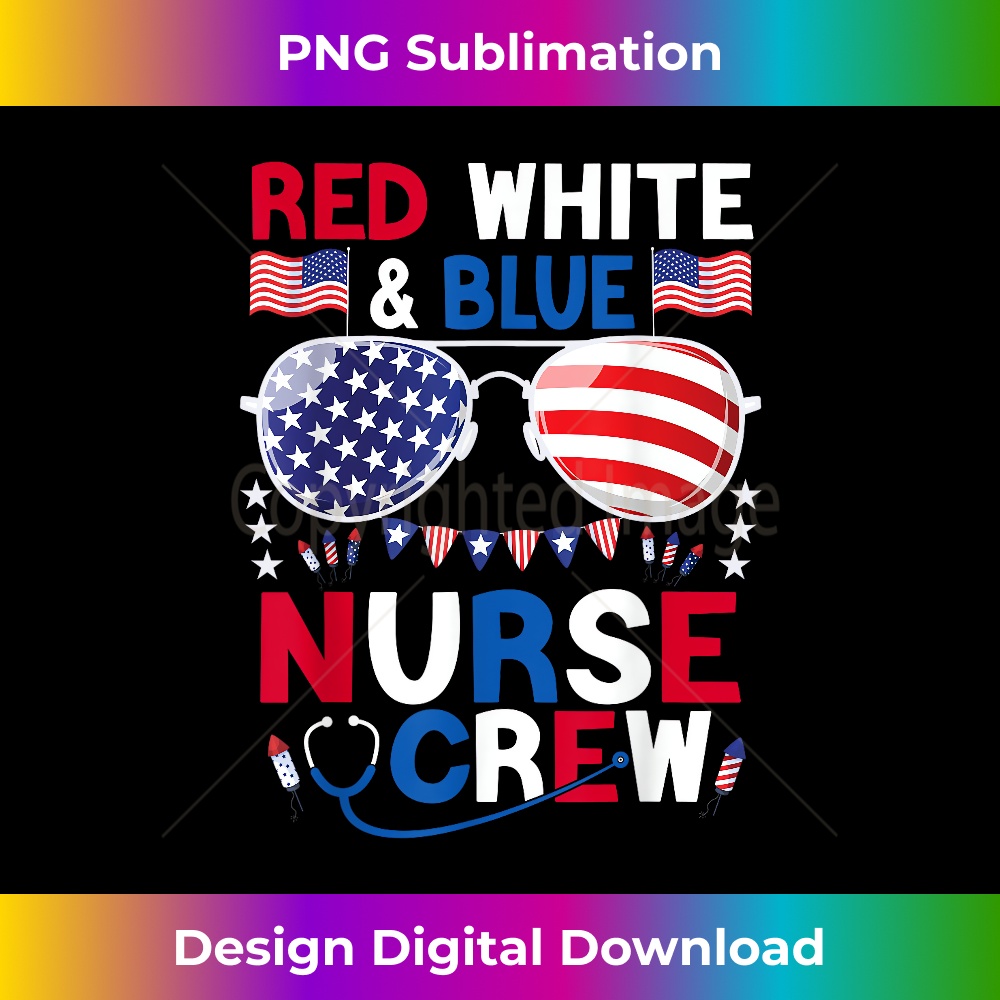 Love Nurse Red White Blue Nurse Crew Sunglasses 4th Of July | Inspire ...