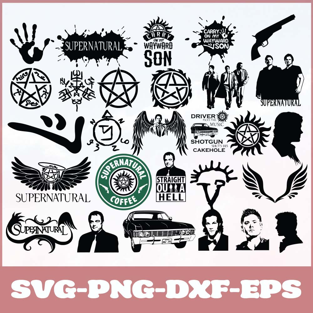 Supernatural bundle svg,png,dxf,Supernatural svg,png,dxf,Dis | Inspire ...