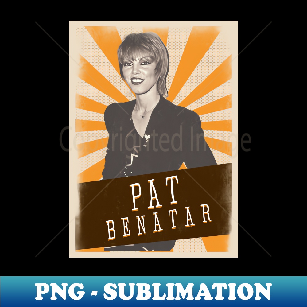 Vintage Aesthetic Pat Benatar 80s - PNG Transparent Sublimat - Inspire