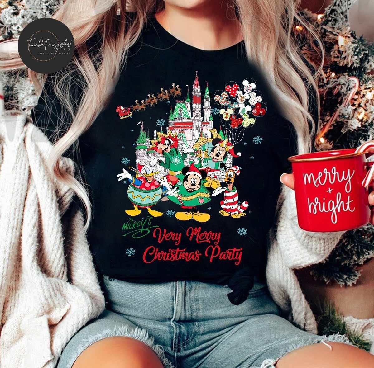 Mickey's Very Merry Christmas Party 2023 shirt, Mickey and Friends  Christmas shirts, Xmas Magic Kingdom, Christmas Castl