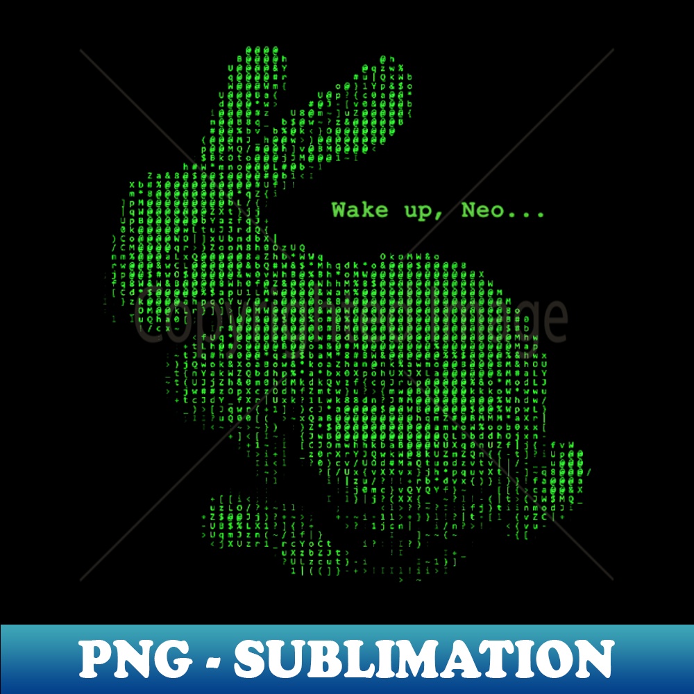 The Matrix - Follow the white rabbit I - Instant PNG Sublima | Inspire ...